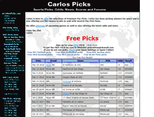 Tablet Screenshot of carlospicks.com